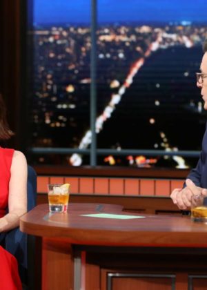 Claire Foy on 'The Late Show with Stephen Colbert' in New York
